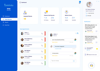 Patient Monitoring App-Admin dailyui dashboard dashboard design dashboard template dashboard ui design dribbble graphicdesign ui ui design ui designs uidesign uiux ux webdesign