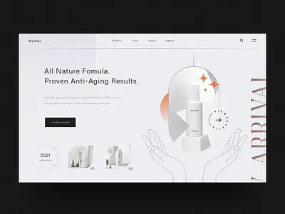 Cosmetic Product - View detail interaction concept animation app cart interaction interactive labs product ui view detail website