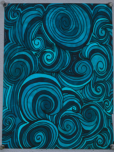 Swirling Sea design graphic design illustration