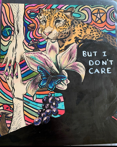 I Don't Care design illustration