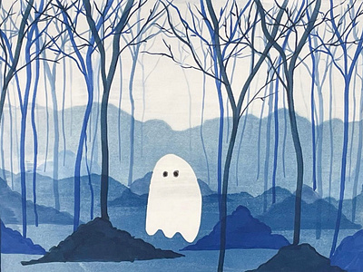 Ghost Forest design illustration