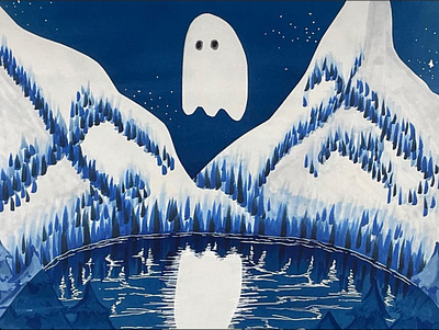 Ghost Mountain design illustration