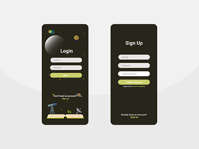 Login Concept Book Reading App