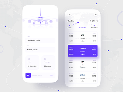 Flight Booking App account appdesign booking booking app buy clean design flight app flight booking flight search flights minimal mobile app search ticket ticket app ticket booking ticket booking app tickets ui