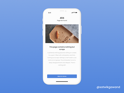 025 - 404 Page app app design app ui concept concept design design figma mobile ui uidesign