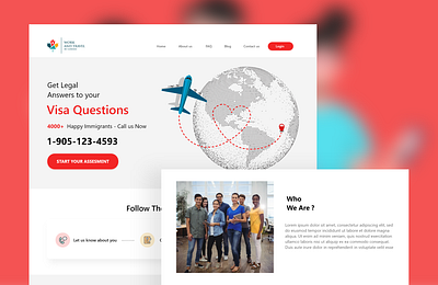 Canadian immigration Website canada canada travel canadian daily challange daily ui challenge graphic design interaction design travel agency travel app travel website travelling user experience ux design web design website website design