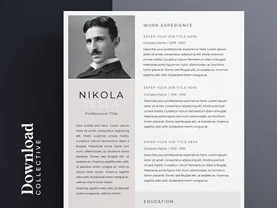 Resume Template | CV | Cover Letter | Resume Pack | Download curriculum vitae cv download editable resume minimalist resume modern cv modern resume professional resume resume resume clean