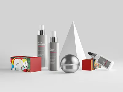 Max Moritz | Cosmetics branding identity illustration logo packaging design photography