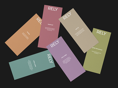 RELY. Brand Identity brandidentity branding design logo minimal packagedesign uxdesign visualdesign