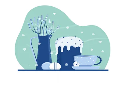 Easter easter eggs tea