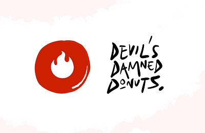 BRANDING + SOCIAL for Devil's Damned Donuts branding design digital donuts modern style