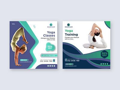 Yoga | Social Media Posts advertising class classes facebook post health instagram post meditation social media post training web banner yoga yoga day yoga pose yoga social media post yoga studio