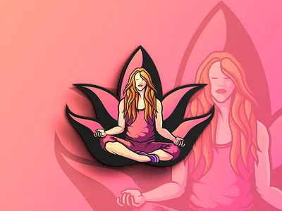 Yoga Mascot Logo beautiful logo cute logo esport logo esports logo girl logo girl logo design illustrator logo logo design logodesign mascot mascot character mascot logo mascot logo design yoga yoga logo design yoga mascot