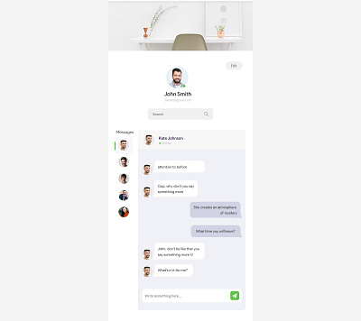 Message page mobile view design designers illustration mobile app design uidesign uiux ux web web deisgn website website design