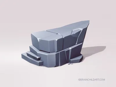 Stylised ROCK - Lowpoly Style / Flat Shading 3d art 3d artist 3d game 3d modeling b3d blender blender 3d flat flat shaded flat shading flatshade flatshading game asset lowpoly lowpoly art lowpoly rock lowpoly3d lowpolyart lowpolygon rock