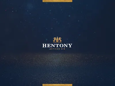 HENTONY Gin logo alcohol gin goat goats logo tree
