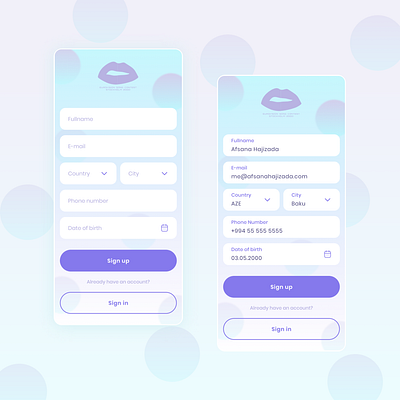 Contest Sign Up Page app design dailyui design designer mobile app design ui design uidesign uxui