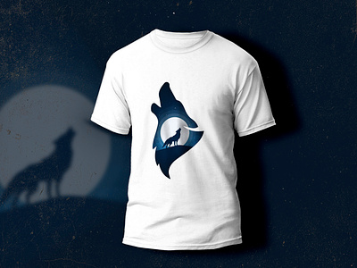 T-shirt Design branding design graphic design illustration shirt t shirt tshirt white white tshirt wolf