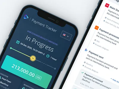 Payment Tracker Mobile app bank banking banking app gradient mobile mobile design mobile ui responsive ui user interface ux