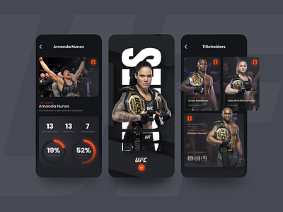 UFC App Concept conor fighter fitness fitness app gym khabib mcgregor mma sport ufc workout