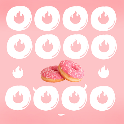 BRANDING + SOCIAL for Devil's Damned Donuts branding design digital donuts illustration modern style