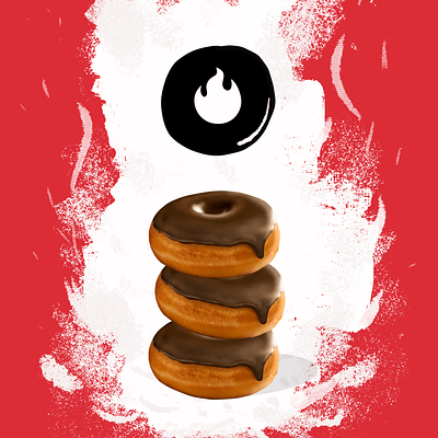 BRANDING + SOCIAL for Devil's Damned Donuts brand identity branding design digital donuts illustration modern style