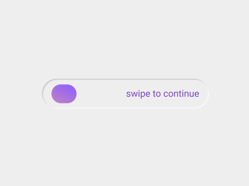 Neumorphic Swipe 2021 animated gif animation app button design minimalism moving neumorph neumorphic neumorphism skeumorphic skeumorphism skeuomorph trend ui ux