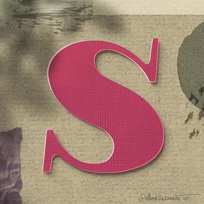 Letter S for #36daysoftype 36daysoftype 36daysoftype08 illustration letter lettering paper art procreate type art typedesign typography