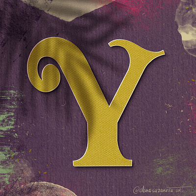 Letter Y for #36daysoftype 36daysoftype 36daysoftype08 font illustration letter lettering procreate type art typedesign typography