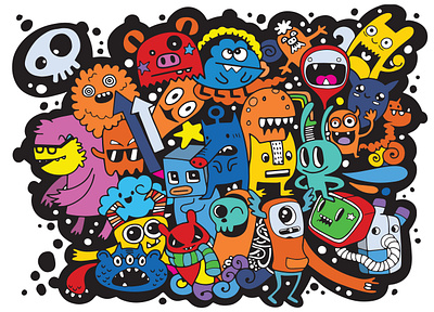 Doodle Monster cards class cosmetics cute cute easy drawings doodle doodle halloween drawings easy gifts halloween kamo kawaii kawaii doodle monster monsters notebooks notebooks cards gifts sketching super cute