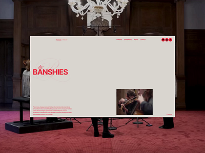 The Banshies [WIP] art direction branding design figma graphic design grid gsap interaction layout minimal motion music scroll typography ui uidesign visual design web design webdesign website