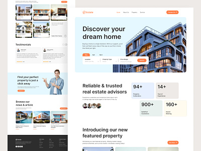 Real Estate landing page branding building design firqah firqah lab graphic design house illustration landing page landingpage property property website real estate real estate agency residence ui uiux webdesign