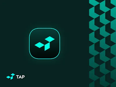 TAP Icon box branding icon identity logo logotype mark open sign smolkinvision symbol t
