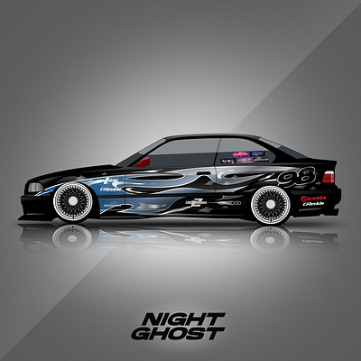 BMW e36 livery design bmw design illustration livery photo photoshop racing