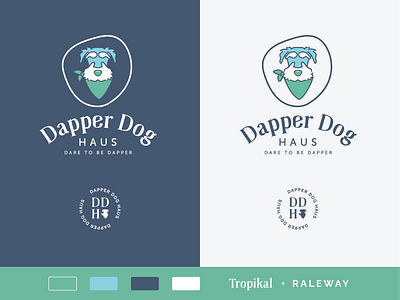 Dapper Dog Haus Brand bandana brand branding charity dapper design dog etsy haus illustration logo logotype vector