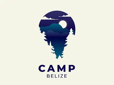 Belize Camp Logo branding design illustration logo photo ui vector