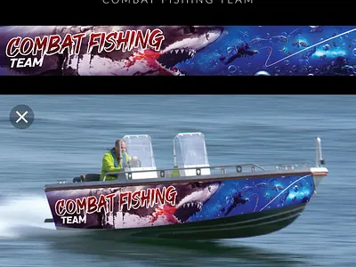 Boat livery design boat branding design illustration livery photo photomanipulation photoshop poster poster design
