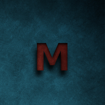 paper cutout of letter M app branding design icon illustration logo typography ui ux vector web