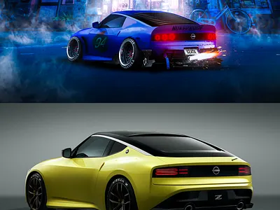 Nissan Fairlady 400Z - design design illustration livery photo photomanipulation photoshop poster racing ui vector