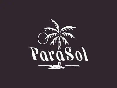 ParaSol adobe badge beach brand identity branding design font graphic design identity illustration island logo palm surf typography vector vectors