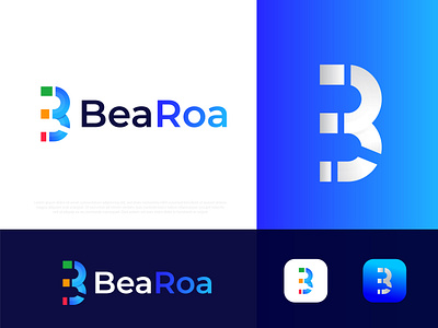 (B+R) Modern Letter logo for Bearoa a b c d e f g h i j k l m abstract app app icon b best logo designer portfolio brand identity branding business corporate illustration logo logo designer logo icon symbol logo mark logotype modern logo n o p q r s t u v w x y z r logo typography