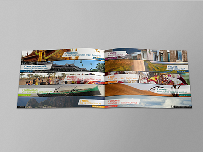 Catalogue de séjours de l'association Grandir Aventure (03) catalogue charity editorial editorial design fédération grandir à... grandir aventure graphic design trip visual design