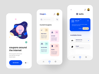 Coupon app app app design app ui application application design application ui clean clean design clean ui coupon coupon code coupon codes minimal modern modern design special offer special offers ui ui ux ui design