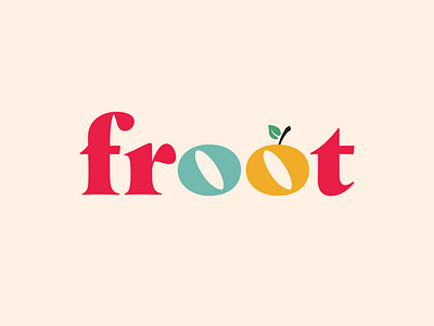 froot Word Mark apple brand brand design branding colorful colors fruit identity serif startup typography word mark