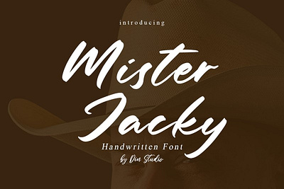 Mister Jacky - Handwritten font branding font fonts handlettering lettering logo logo type script signature font typography