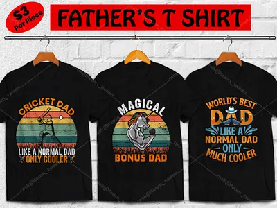 100+ FATHER'S DAY Premium T-shirt Design dad tshirt dad vectors logo papa t shirt tshirt typography uiux unicorn dad vector vectors