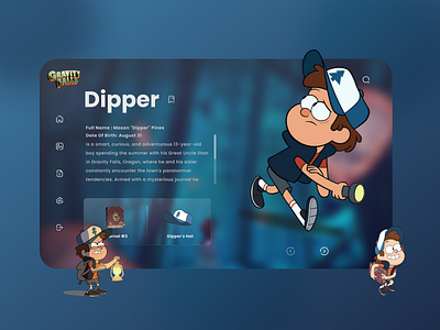 Gravity fall figma figmadesign gravity falls illuatration typography ui