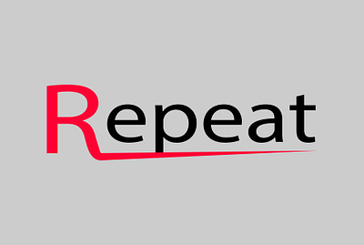 repeat logo ai branding design flat graphic design logo minimal text textlogo textlogodesign typography vector