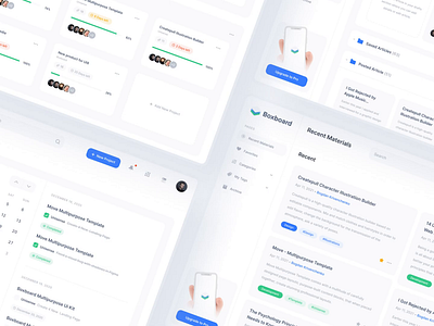 Boxboard Light & Dark Mode clean creative dashboard design ui ui design ui8 ux web design webdesign