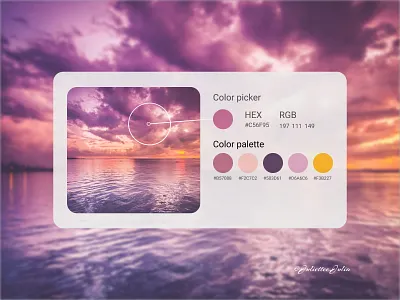 Color Picker design #DAILYUI #day60 #060 060 color palette color picker colors dailyui dailyuichallenge day60 deisgn of color design hex picker rgb ui ux web webdesign